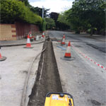 Footpaths - concrete, tarmacadam and textured surfaces in Dublin and Leinster