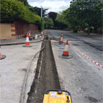 Footpaths - concrete, tarmacadam and textured surfaces in Dublin and Leinster