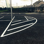 Car park paving, line painting, Ballinasloe