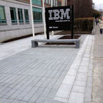 Commercial paving, stone and brickwork, IBM offices