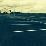 Commercial paving, Lidl car park, Newbridge