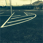 Commercial paving, Lidl car park, Newbridge