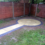 Residential garden paving