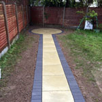 Residential garden paving