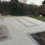 Baldoyle residential paving back of house - after