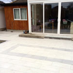 Baldoyle residential paving back of house - after