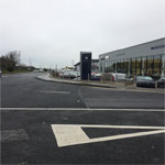 Tactile paving at traffic light